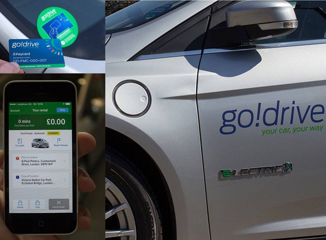 ford godrive carsharing in london use example