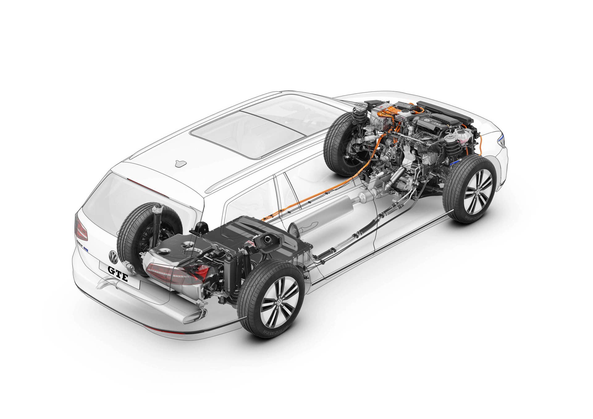 Volkswagen Passat GTE powertrain