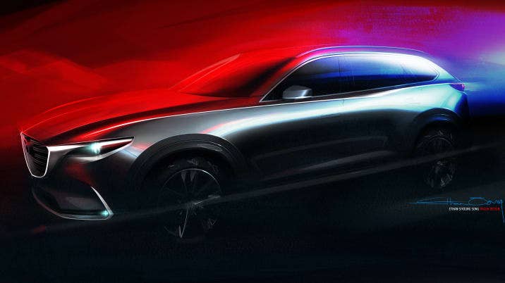 Mazda CX-9 design sketch