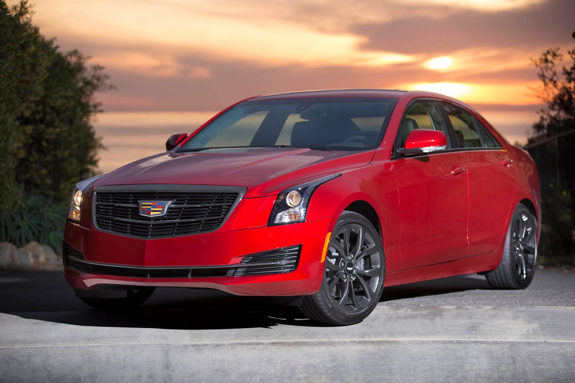 Cadillac ATS sedan with Black Chrome Package front