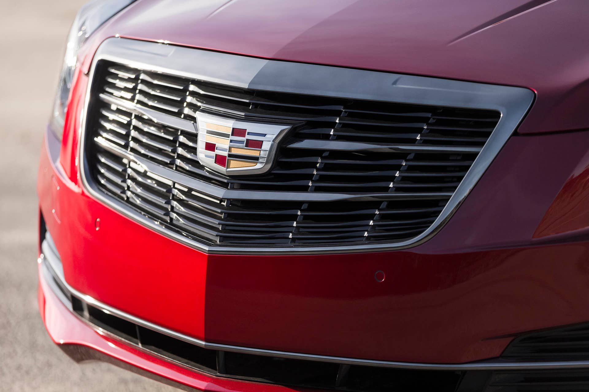 Cadillac ATS sedan with Black Chrome Package grille