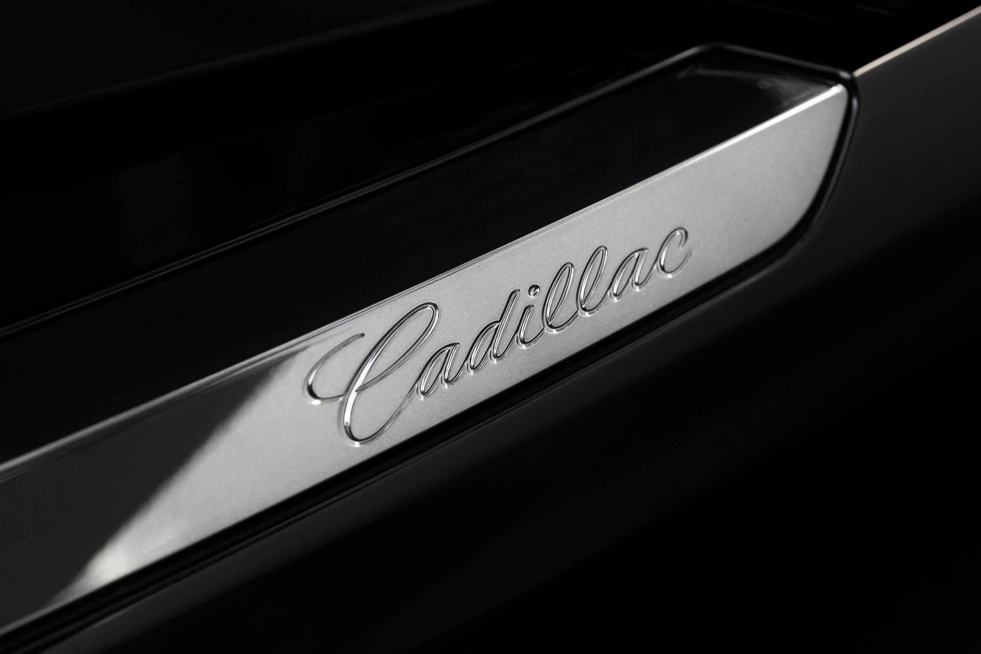 Cadillac ATS coupe with Black Chrome Package badge