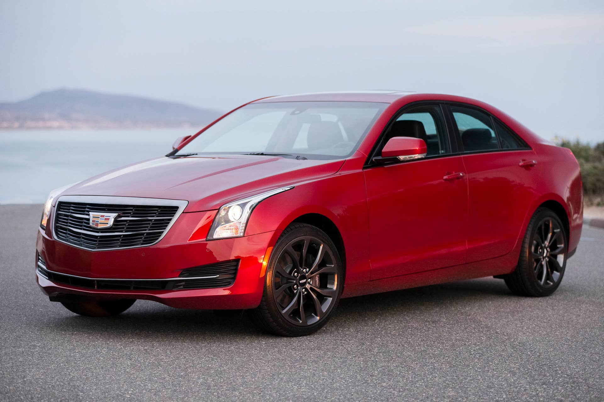 Cadillac ATS sedan with Black Chrome Package front 3/4