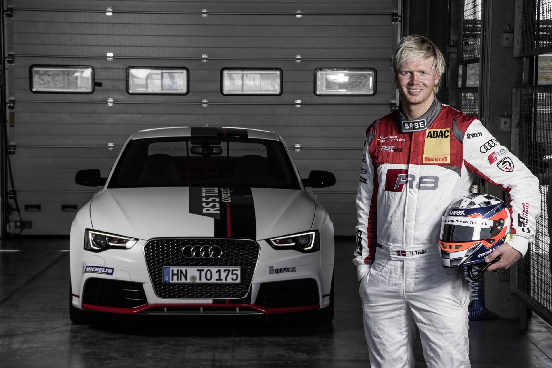 Audi RS5 TDI Competition Concept paddock garage driver