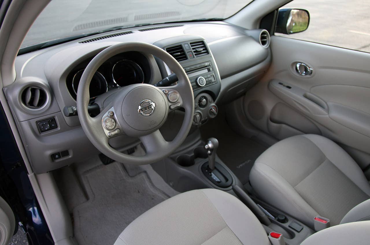2012 Nissan Versa Sedan interior