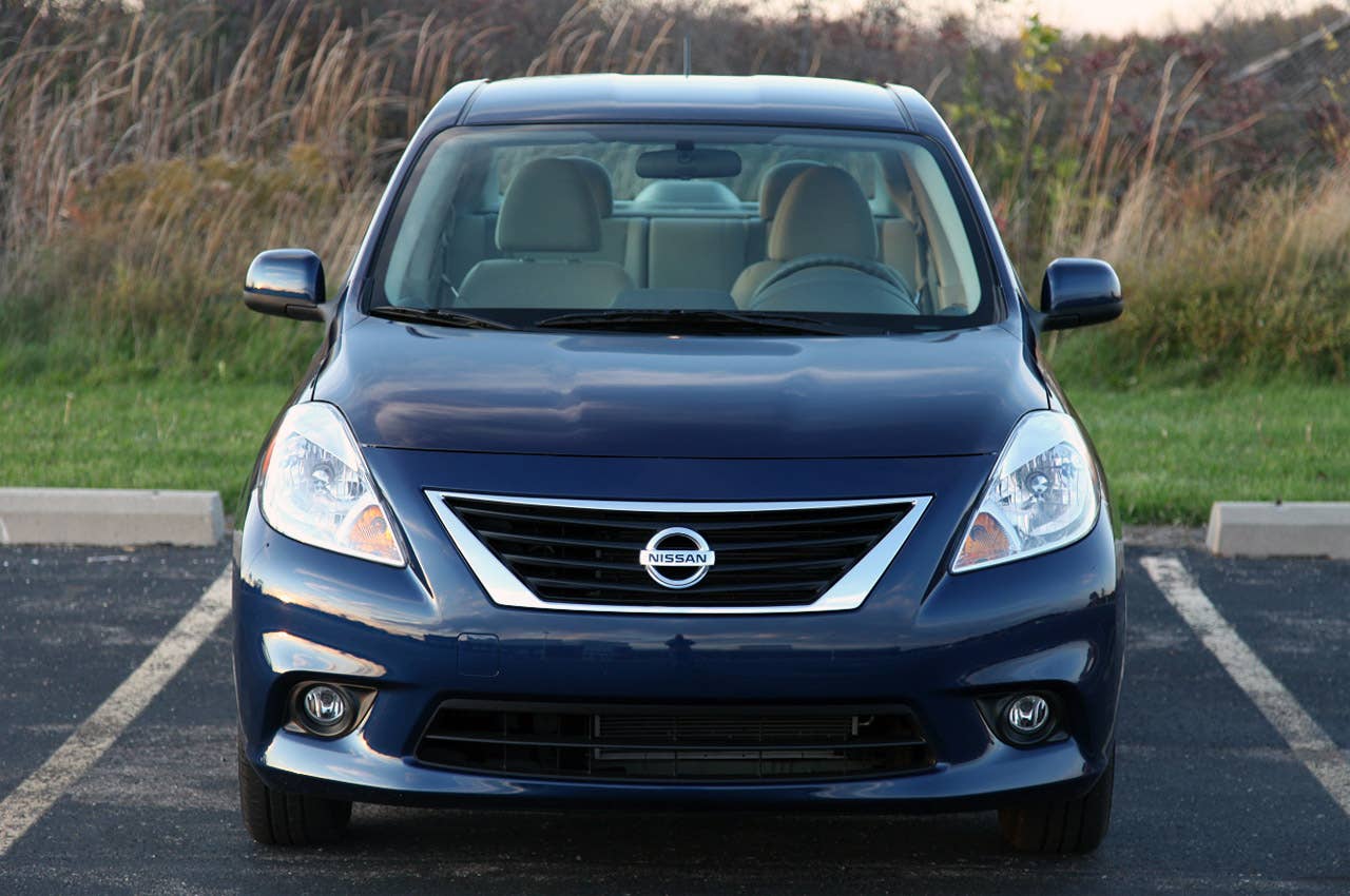 2012 Nissan Versa Sedan front view