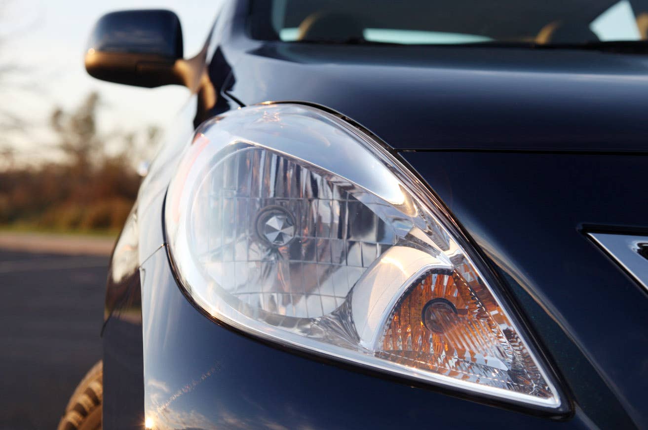 2012 Nissan Versa Sedan headlight