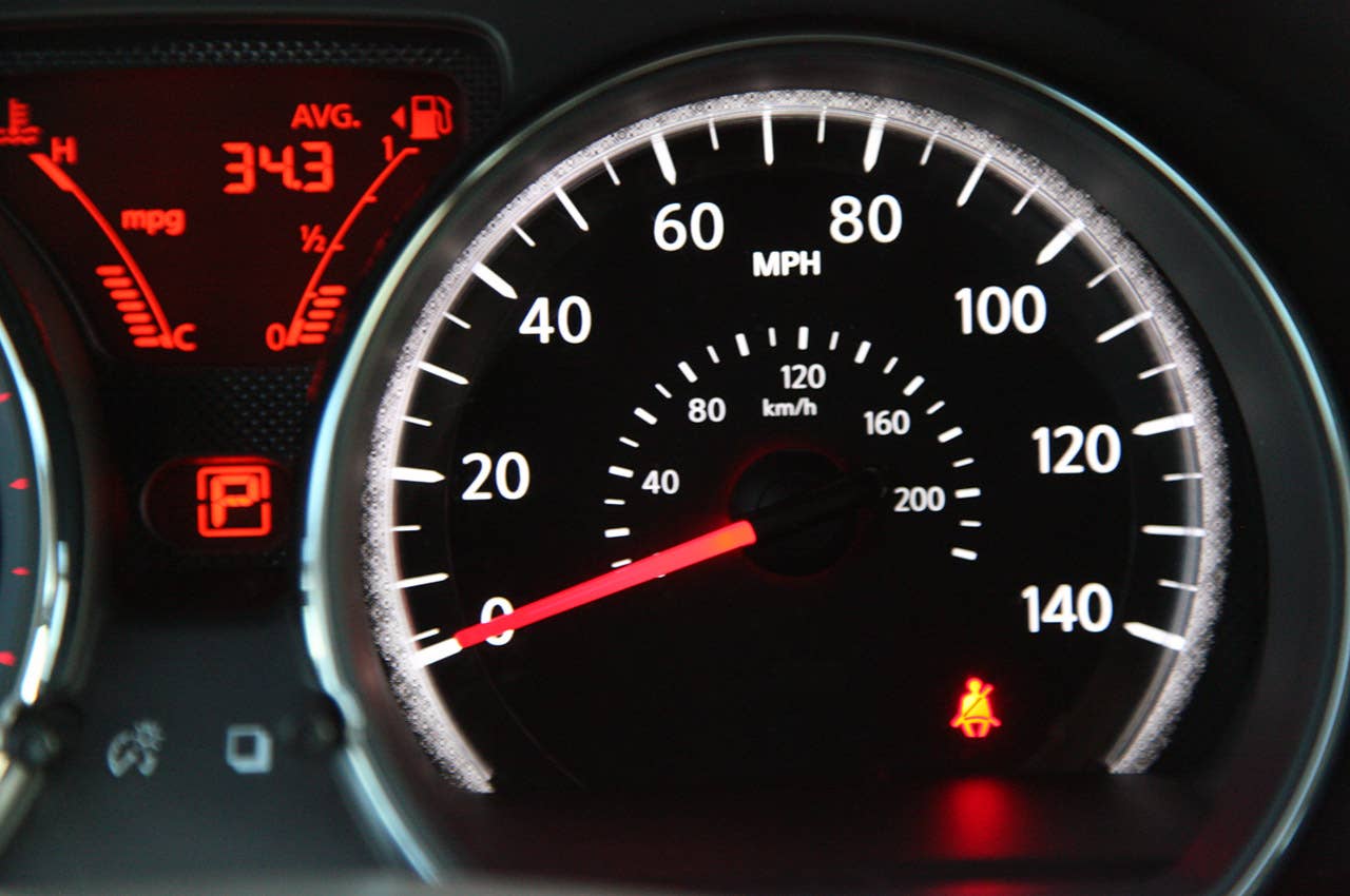 2012 Nissan Versa Sedan speedometer