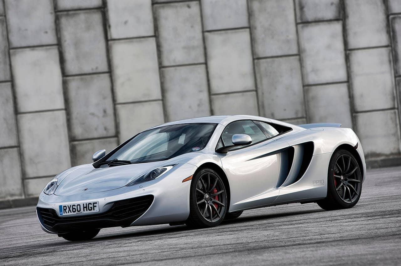 2012 McLaren MP4-12C front 3/4 view