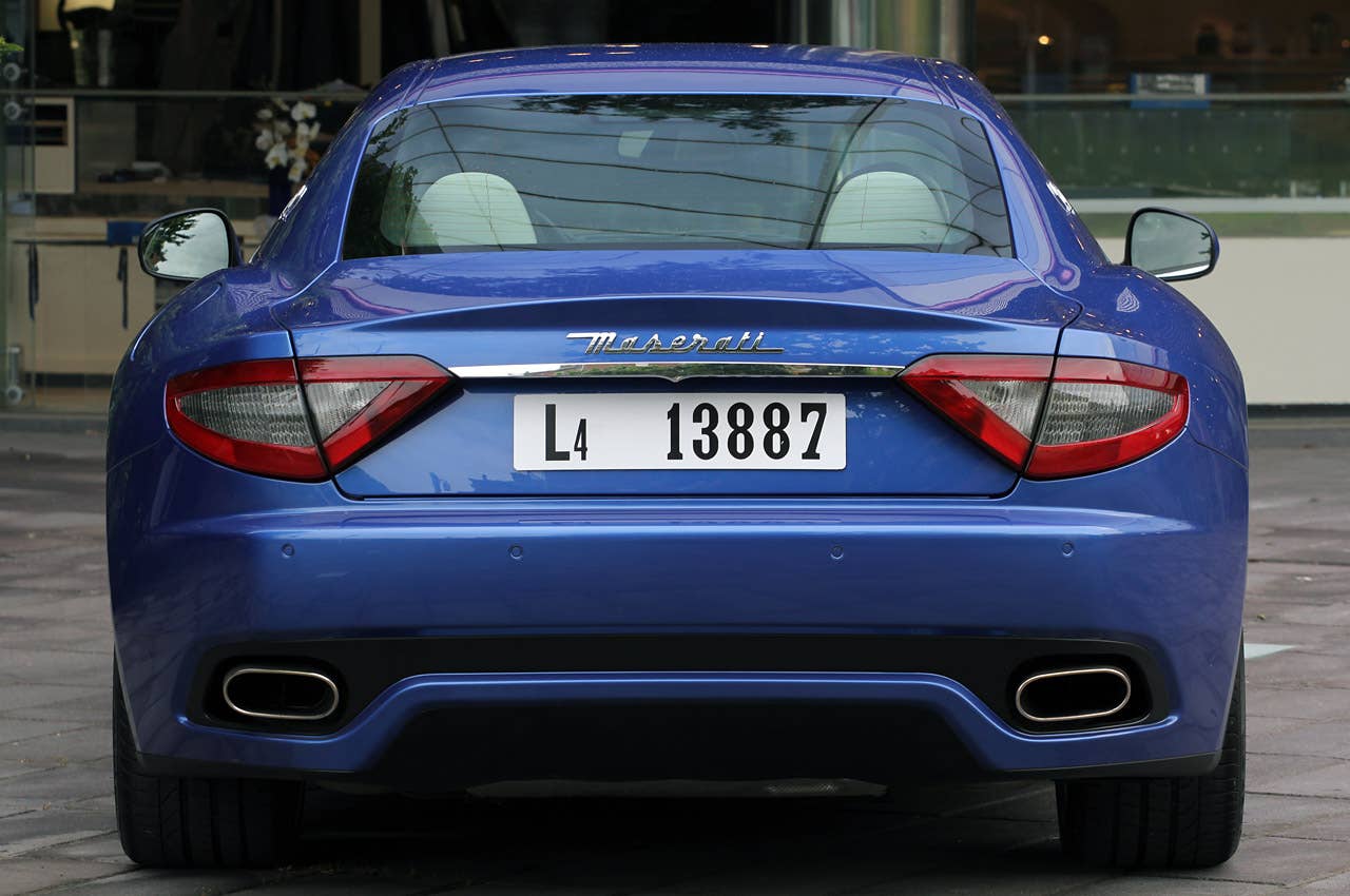 2013 Maserati GranTurismo Sport rear view