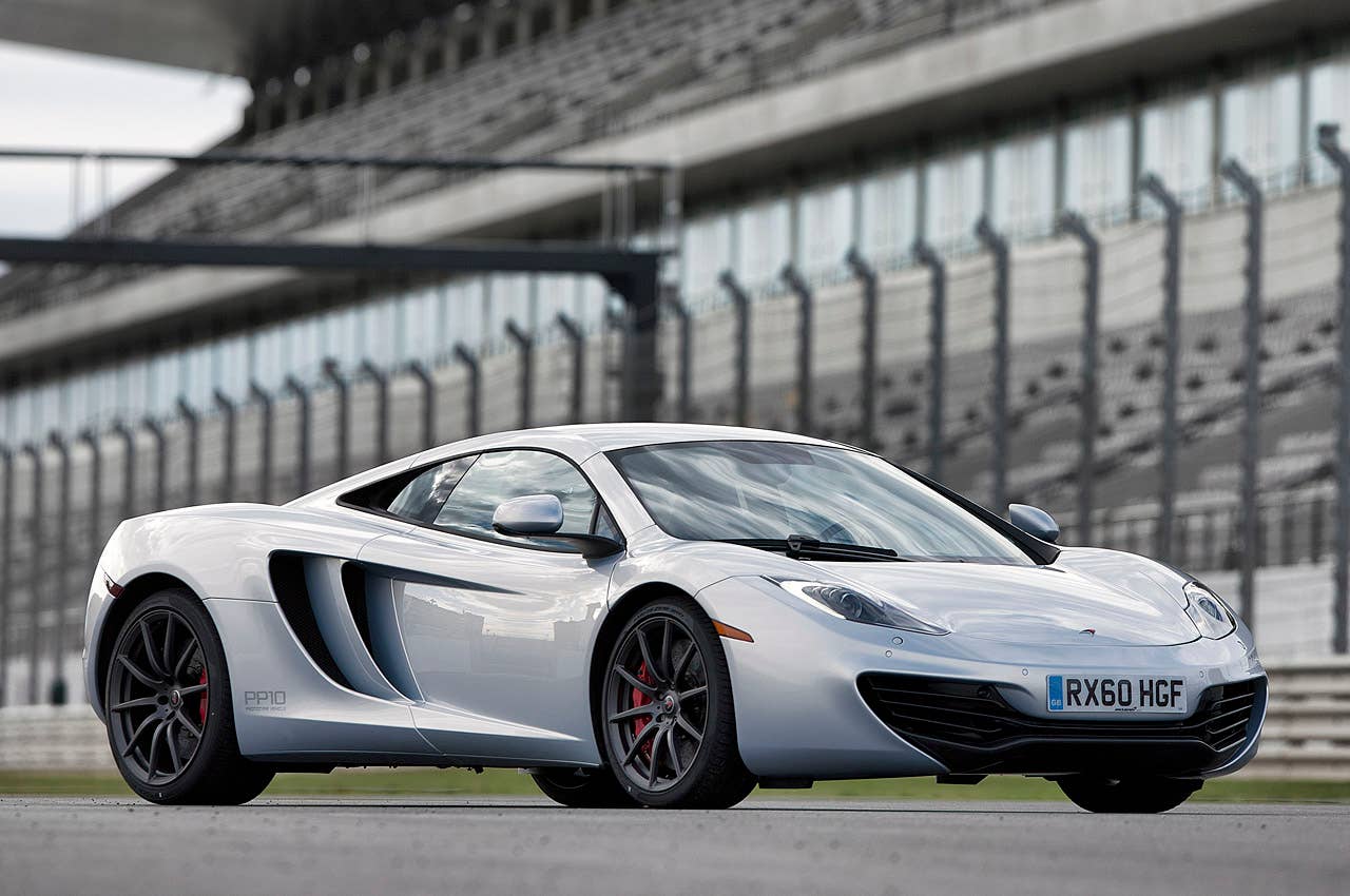 2012 McLaren MP4-12C front 3/4 view