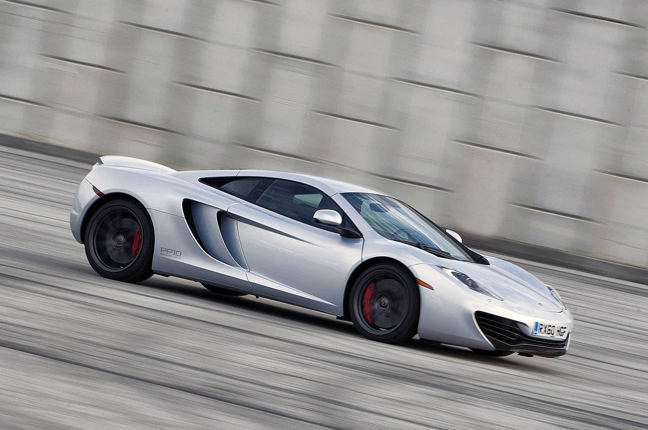 2012 McLaren MP4-12C side driving view
