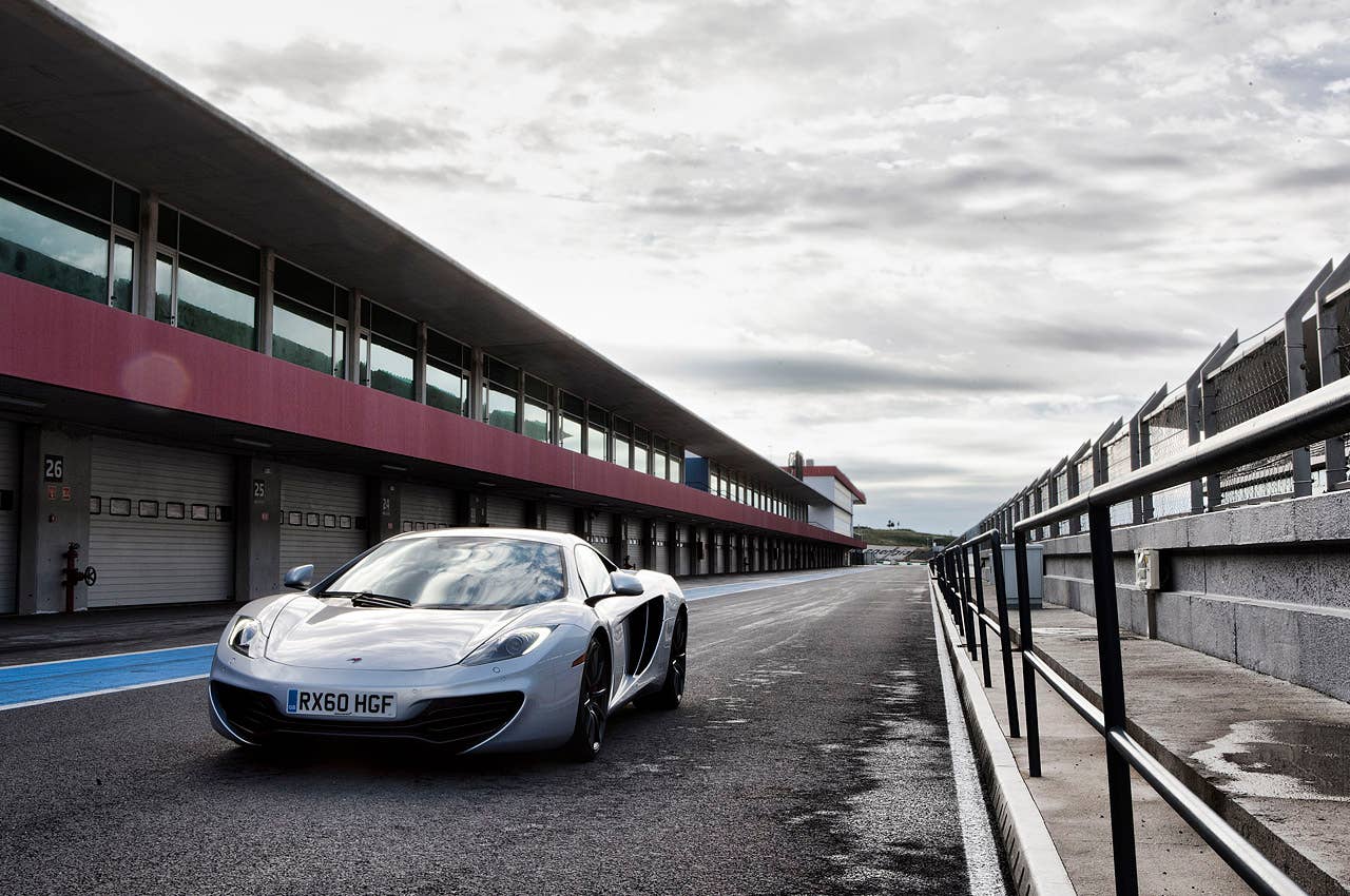 2012 McLaren MP4-12C front 3/4 view