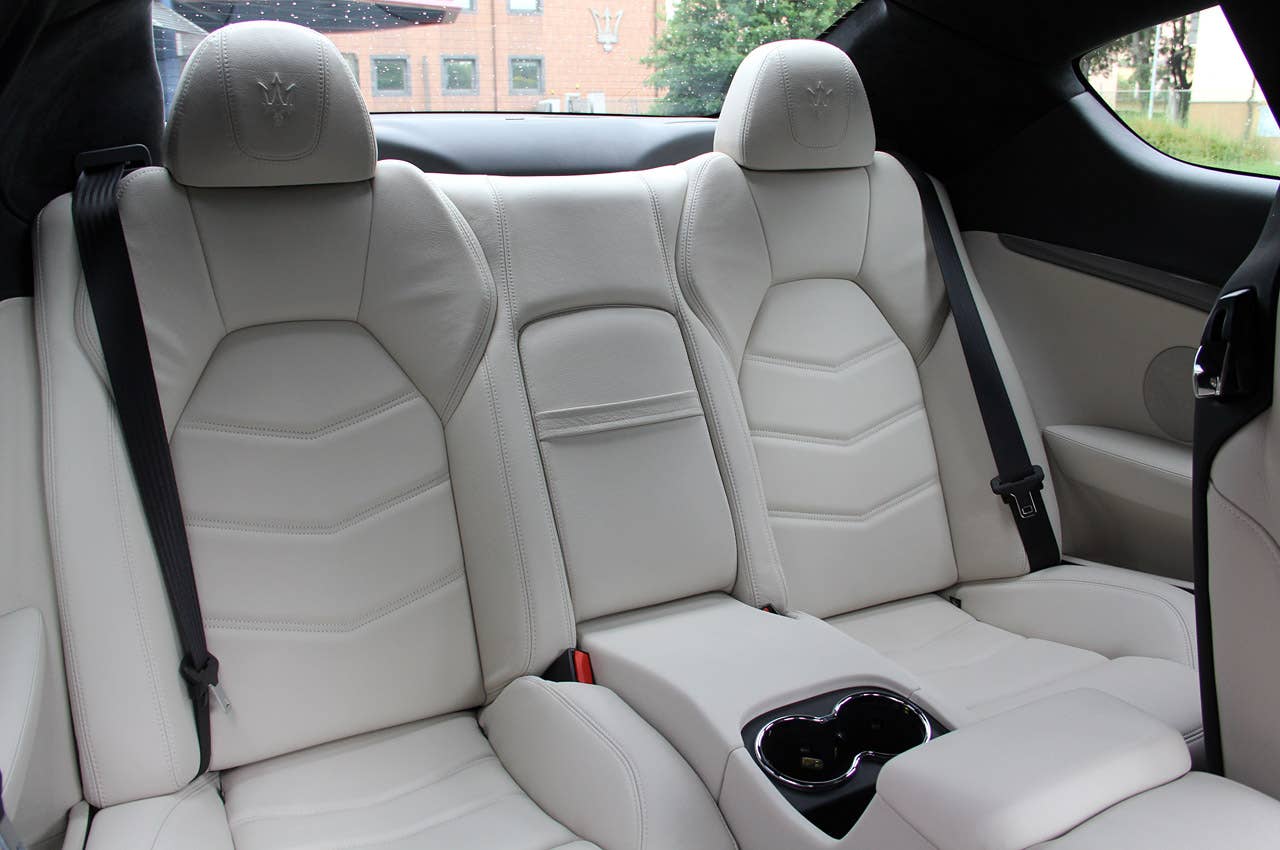 2013 Maserati GranTurismo Sport rear seats