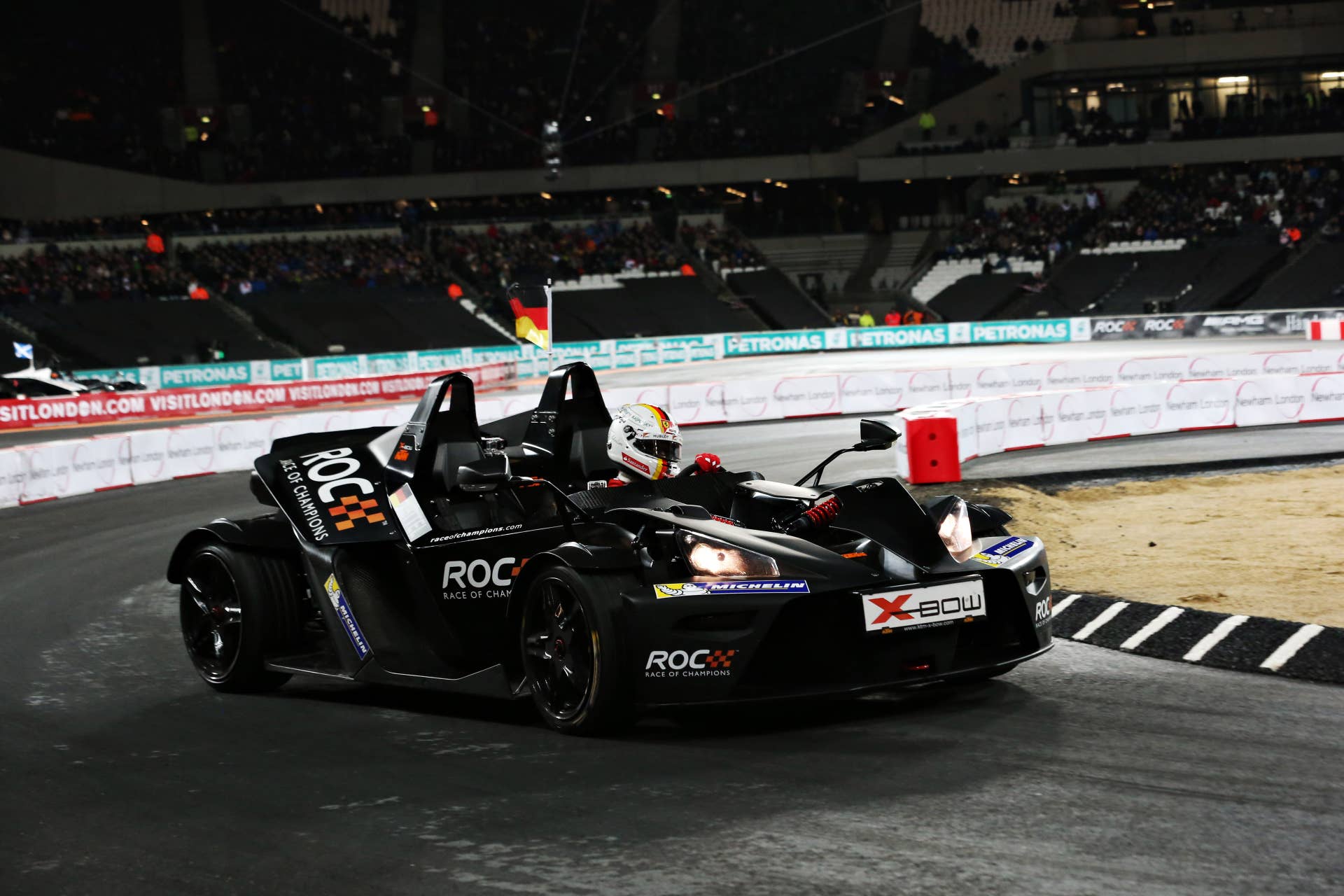 Sebastian Vettel (GER) in the KTM X-Bow