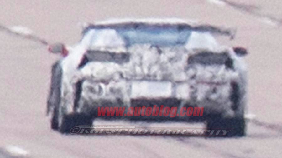 Chevrolet Corvette ZR1 Wing Spy Shots Rear Exterior