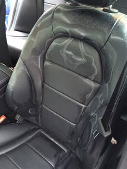 Mercedes-Benz C-Class MB Tex staining