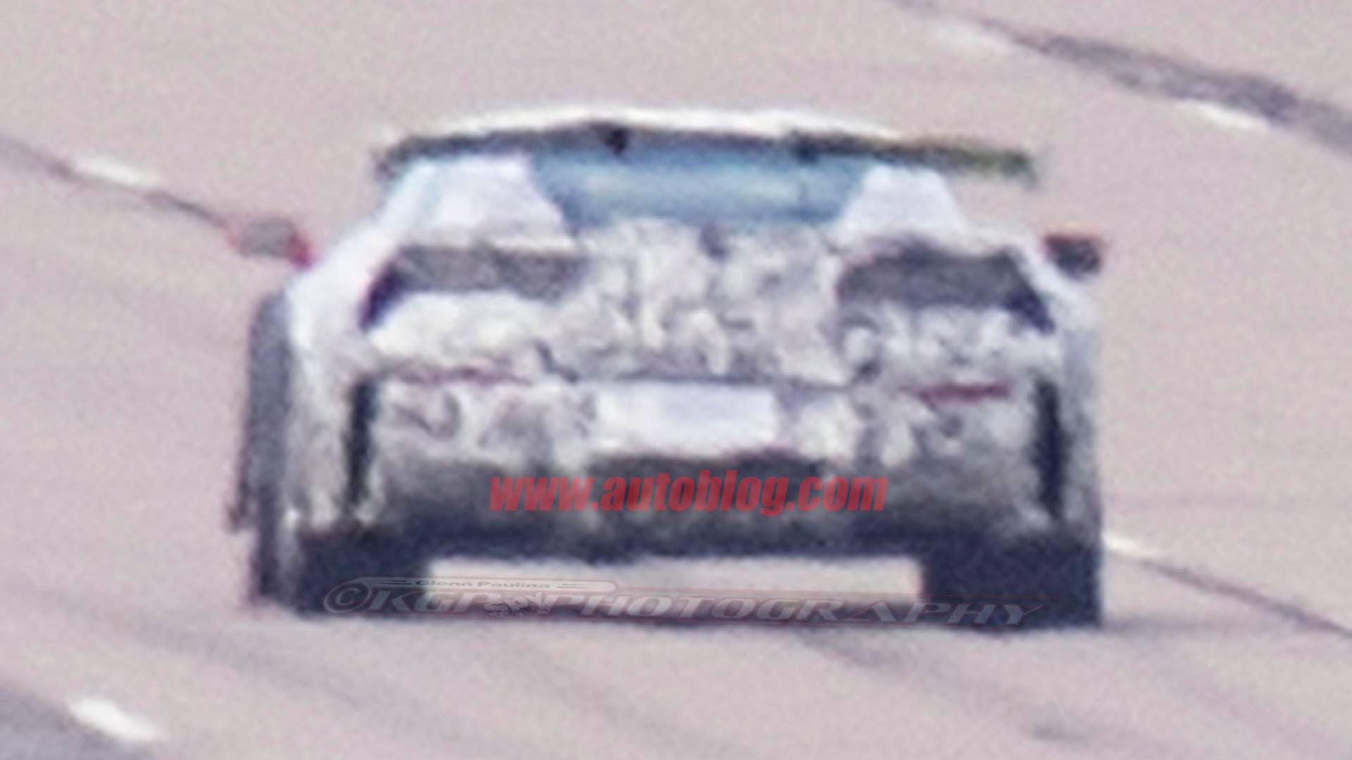Chevrolet Corvette ZR1 Wing Spy Shots Rear Exterior