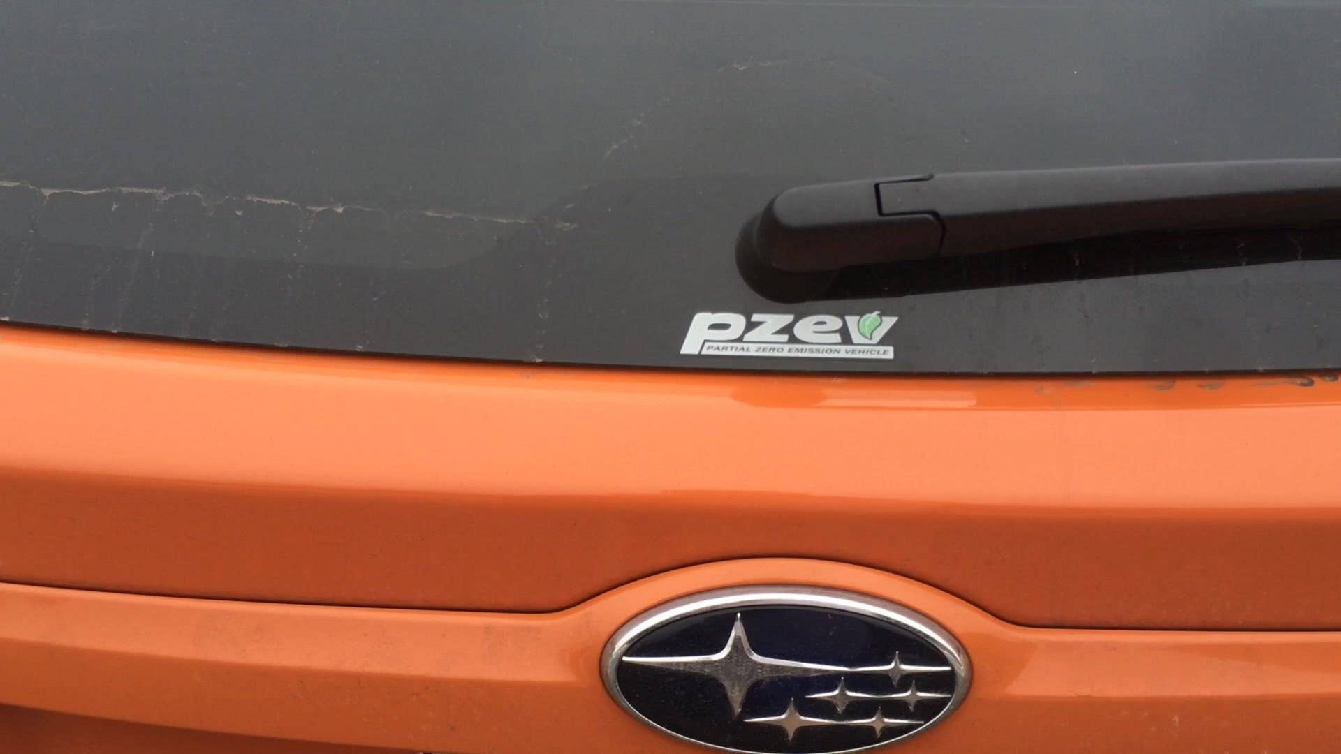 A description of the PZEV emissions rating on a 2015 Subaru XV Crosstrek 2.0i Premium. PZEV stands for partial zero emissions vehicle.