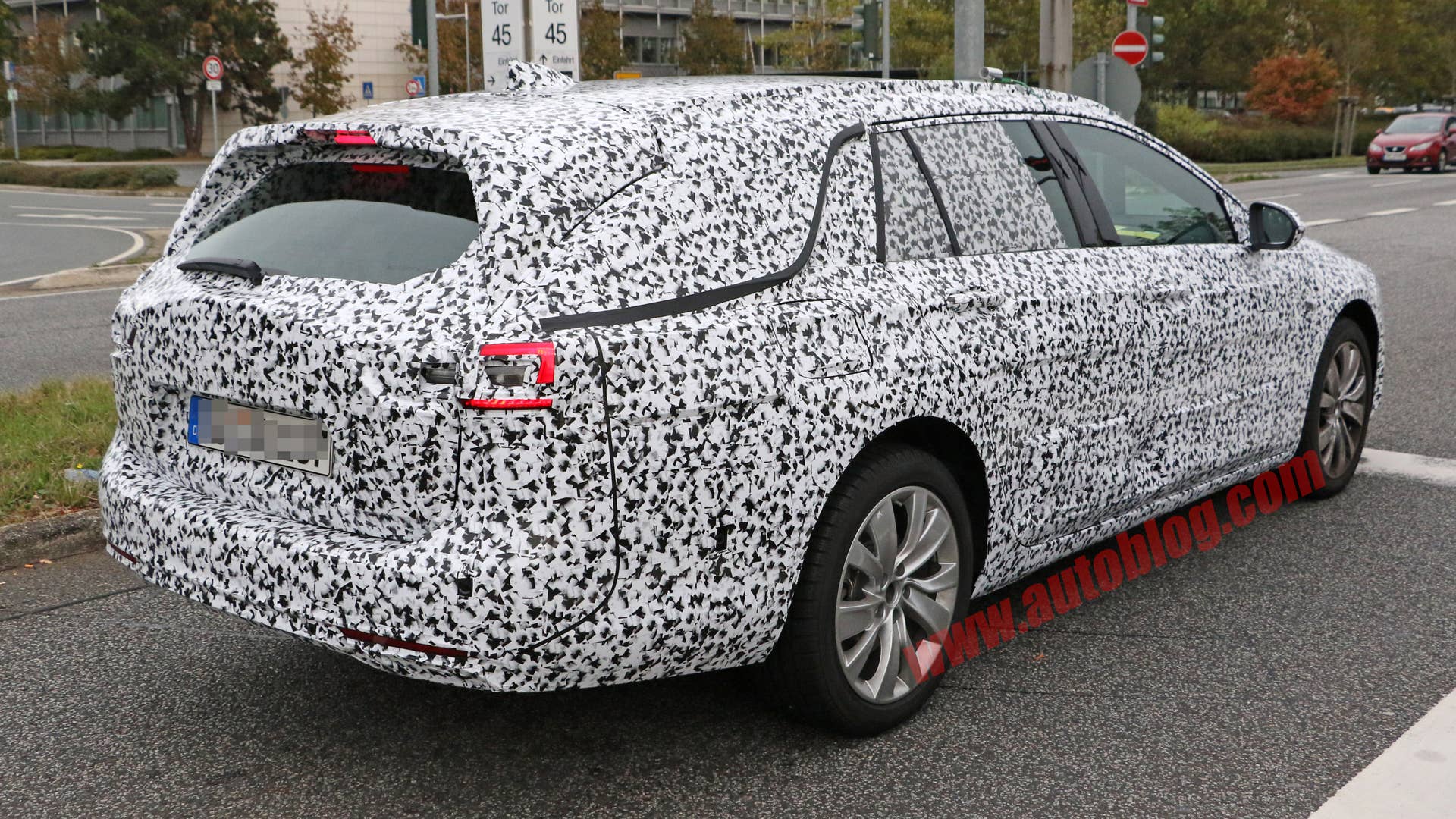 2018 Opel Insignia Grand Sport Tourer Spy Shots Rear Three Quarter Exterior