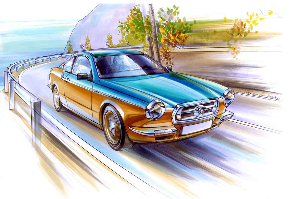 bilenkin vintage sketch three quarters