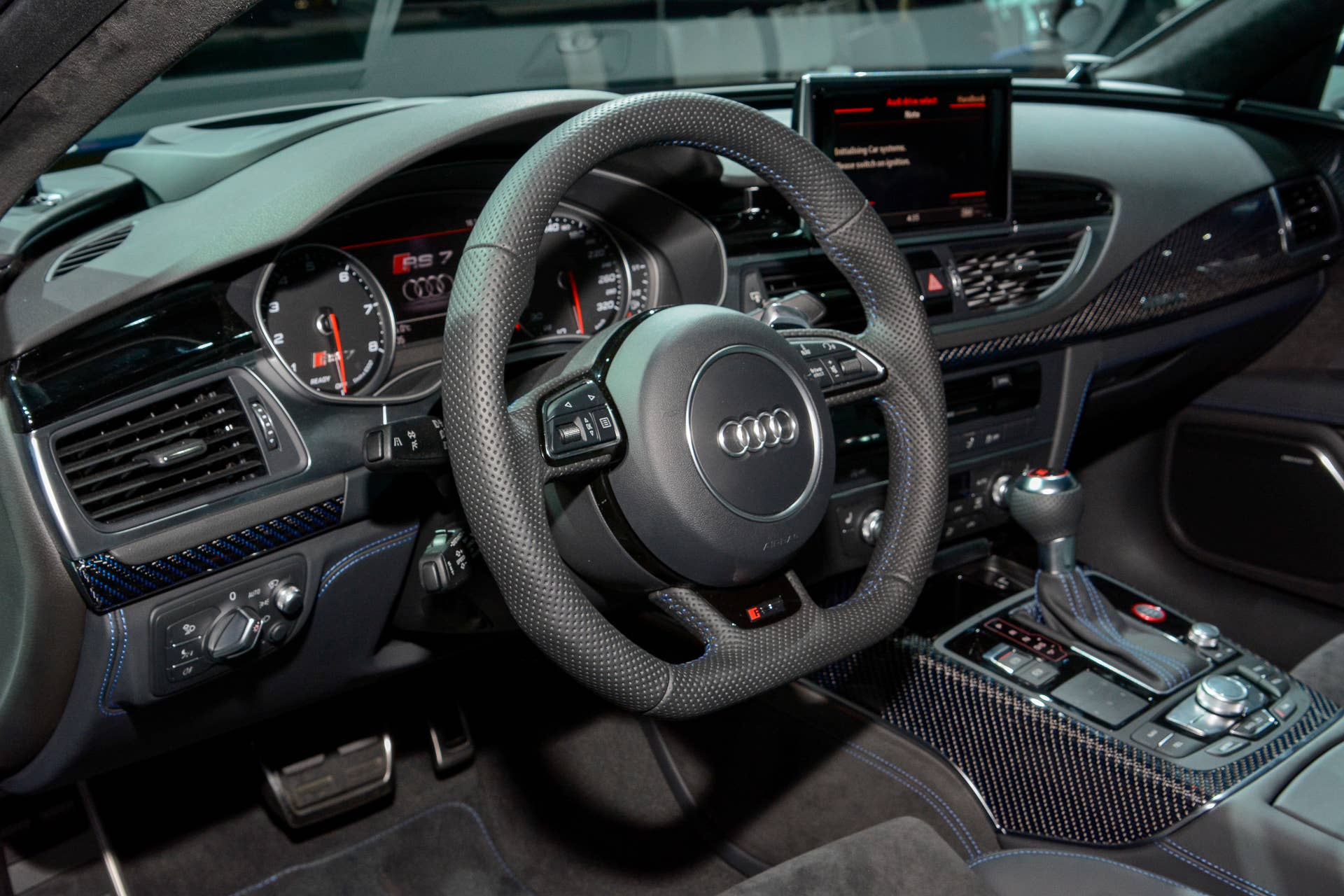 rs7 performance carbon fiber interior audi