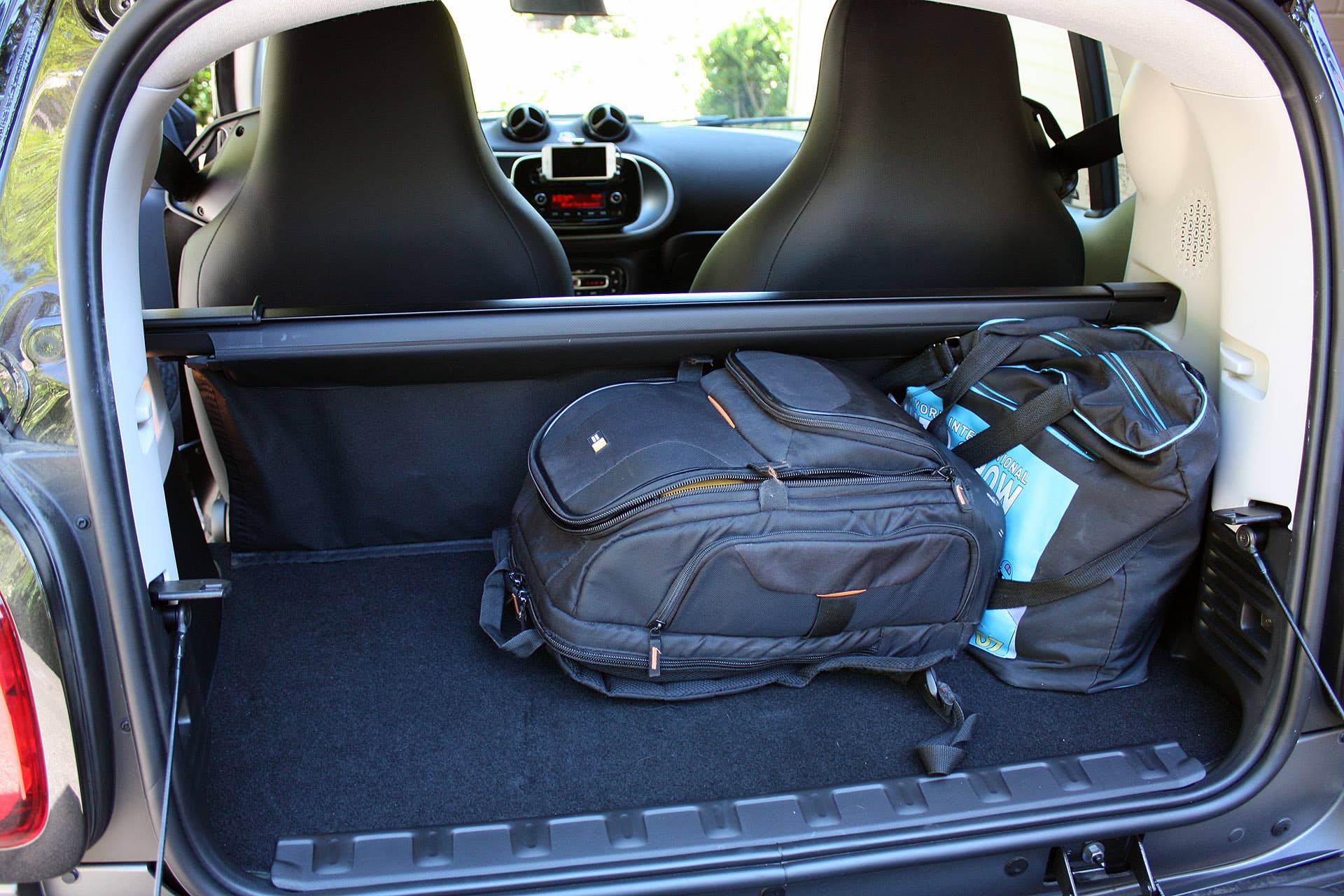 2016 Smart Fortwo rear cargo area