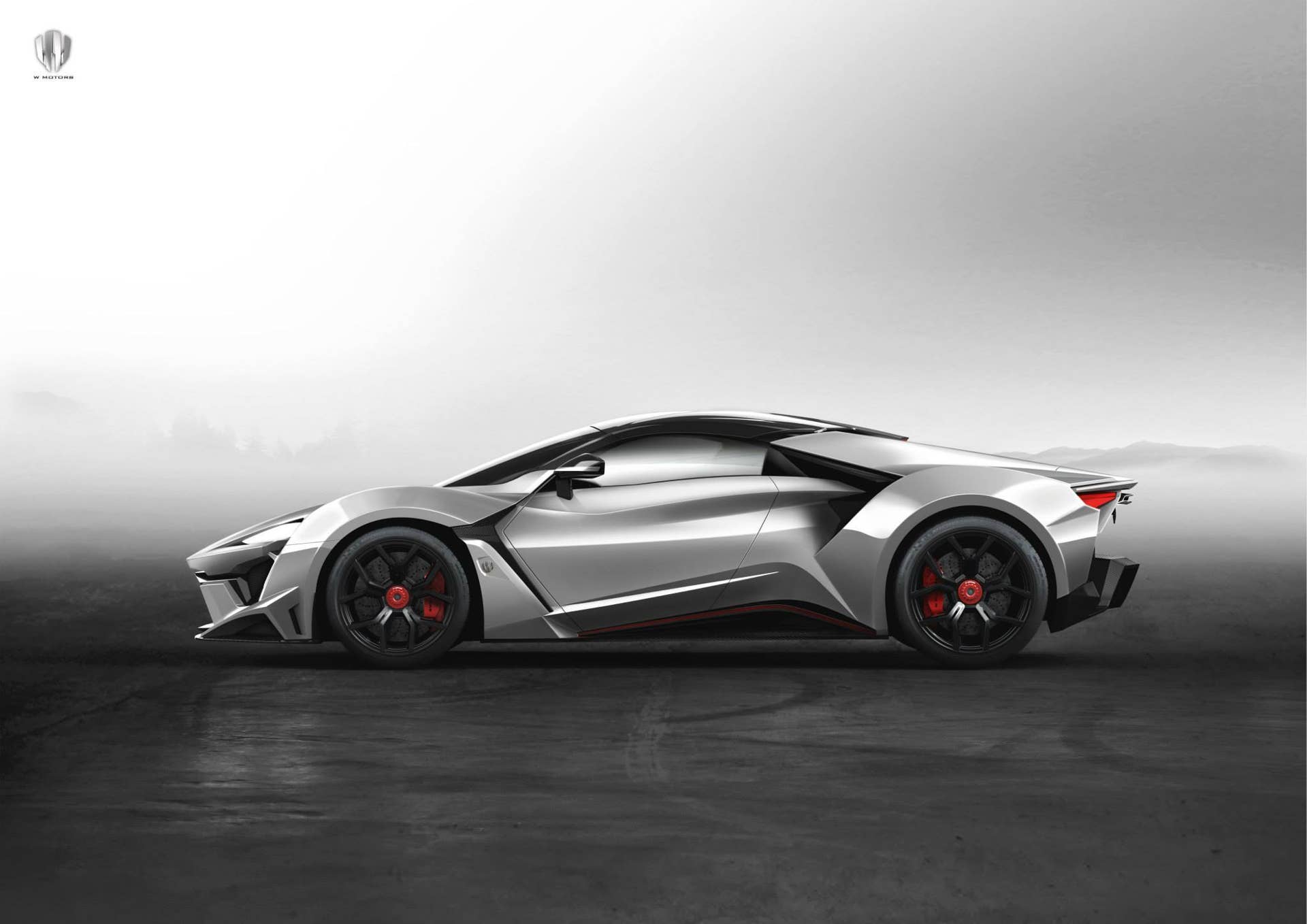 W Motors Fenyr SuperSport static silver profile