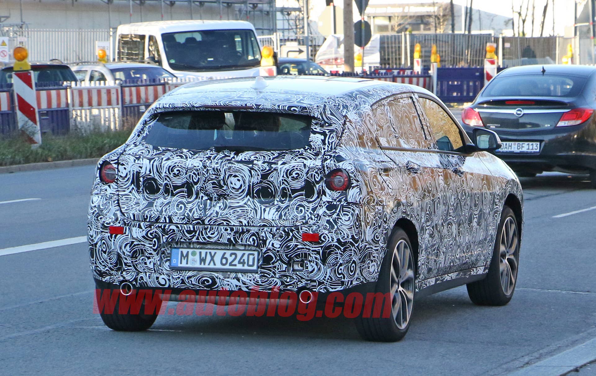 camouflage rear taillights bmw x2 spied