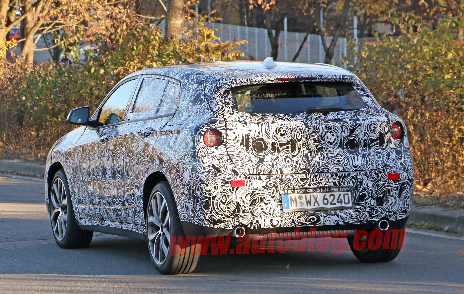 rear taillights camouflage spied bmw x2