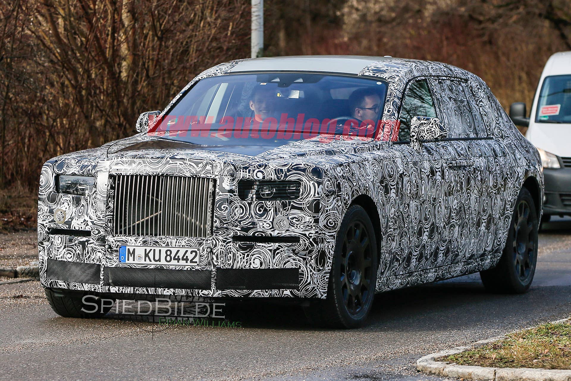 spied phantom rolls-royce camo grille luxury