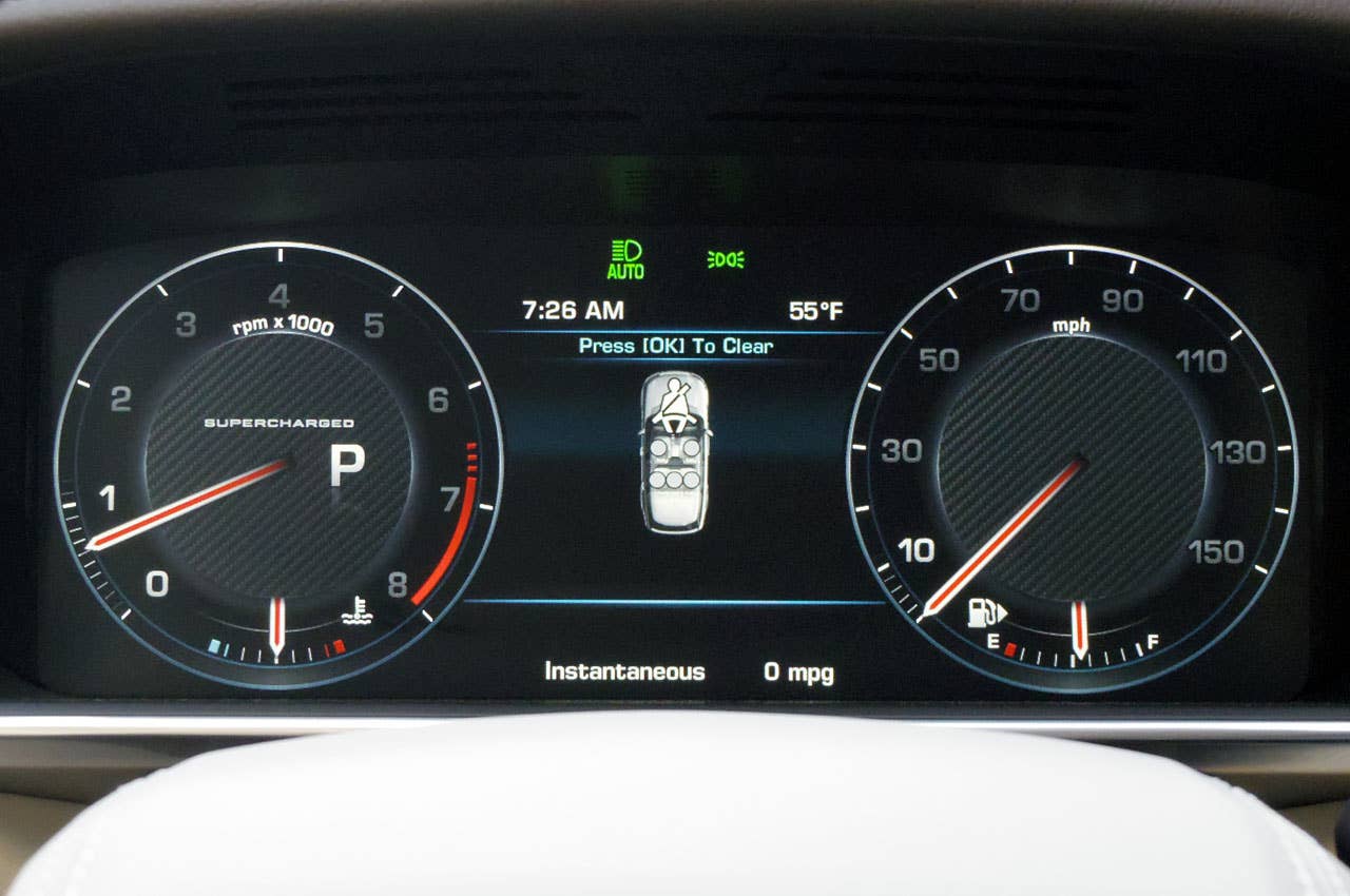 2013 Land Rover Range Rover gauges
