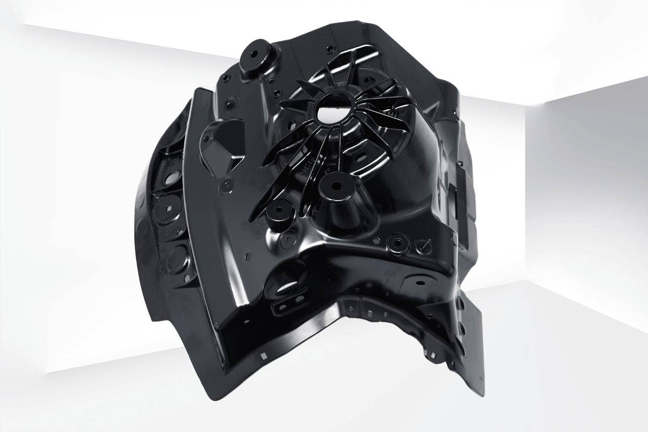 BMW EfficientDynamics Light Weight Aluminum shock tower (04/2011)