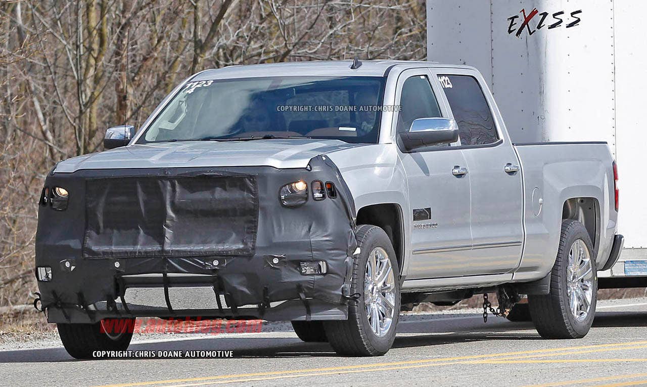 Chevrolet Silverado High Country Spy Shots front 3/4