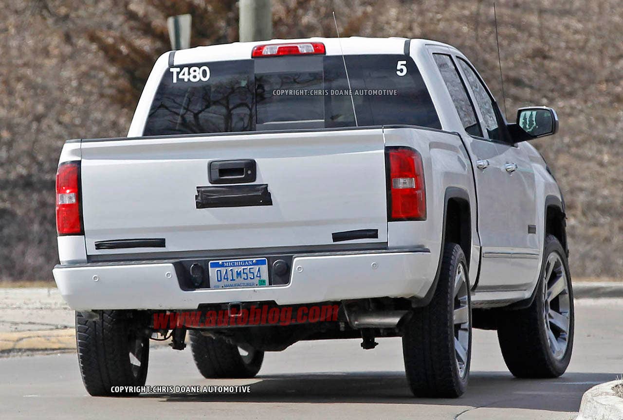 Chevrolet Silverado High Country Spy Shots rear