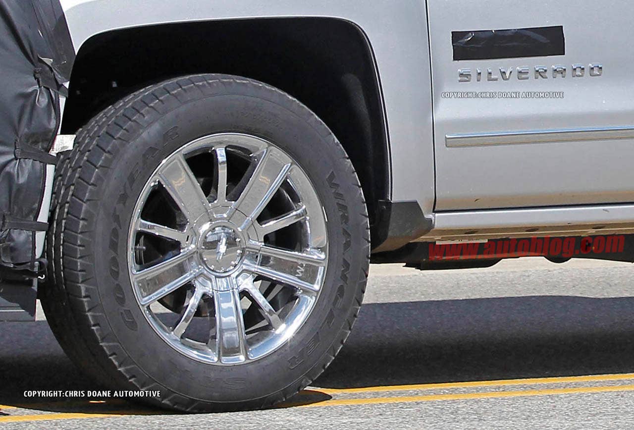 Chevrolet Silverado High Country Spy Shots wheel