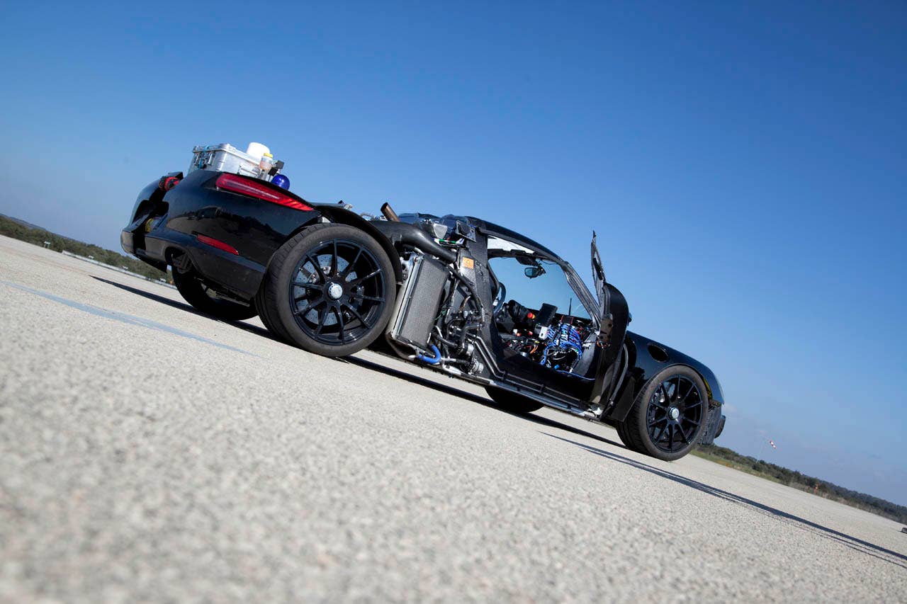 Porsche 918 rear 3/4