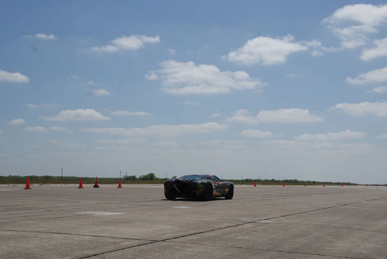 Mark Heidaker's world record Ford GT rear 3/4