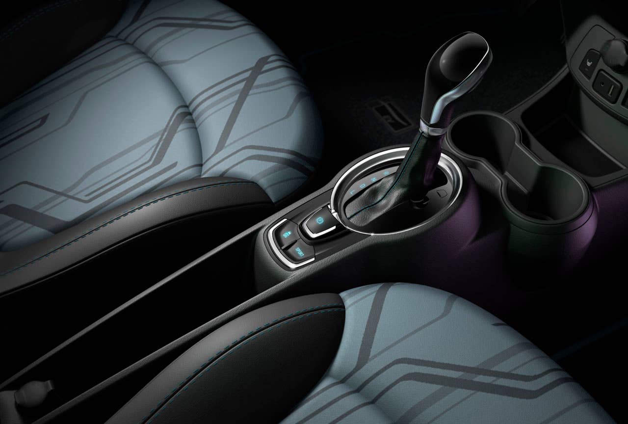 The 2014 Chevrolet Spark EV,unveiled at the 2012 Los Angles Auto Show,gives EV drivers the high tech infotainment they want- and need- to get the most out of their EV experience. With two reconfigurable, HD, seven inch color LCD screens, the Spark EV features a customizable interface with confidence gauge. Spark EV also has Chevrolets exclusive MyLink radiowhich brings smartphone-based infotainment  including apps for BringGofull-function navigation, Siri voice recognition, TuneInglobal internet radio, Pandoraand Stitcher into the vehicle. Note: All Spark EV range values represented in these photographs are for reference only and do not represent the range of the vehicle.