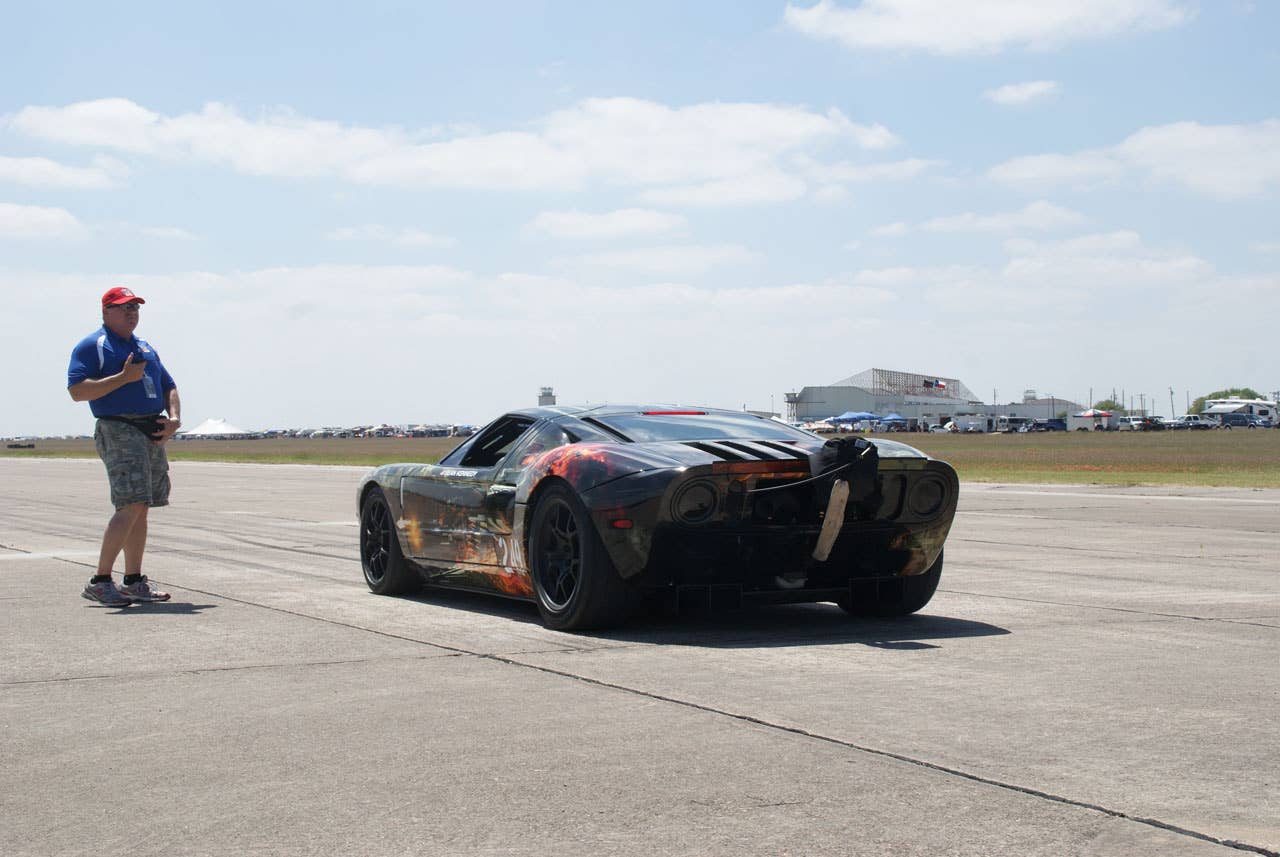 Mark Heidaker's world record Ford GT rear 3/4