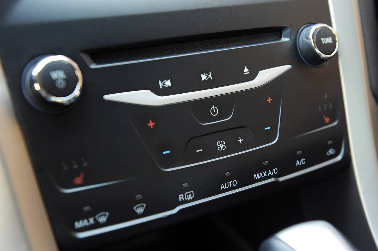 2013 Ford Fusion audio and climate controls