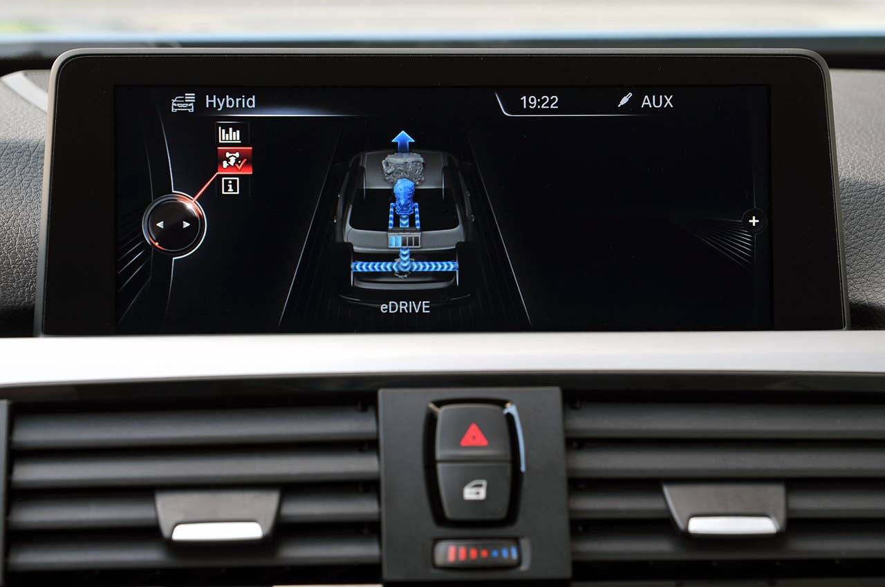 2013 BMW ActiveHybrid 3 drive mode display