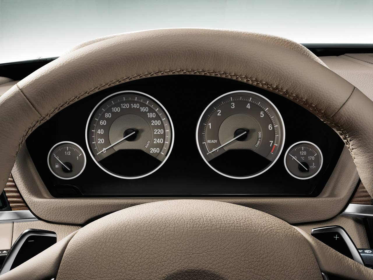 New BMW 3 Series: Instruments Modern Line without lighting (10/2011)