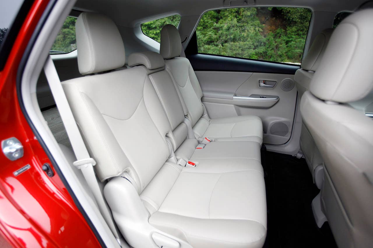 2012 Toyota Prius V rear seats