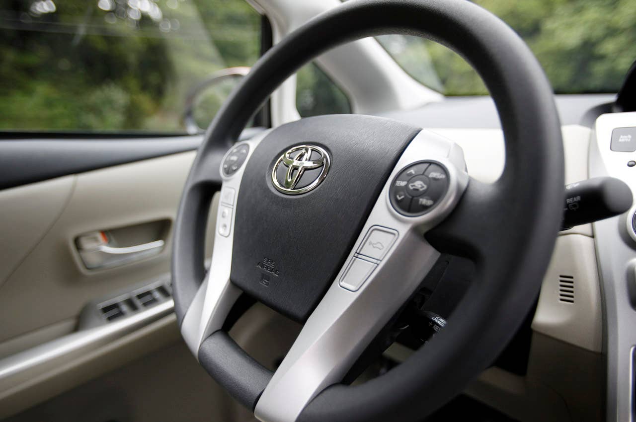 2012 Toyota Prius V steering wheel
