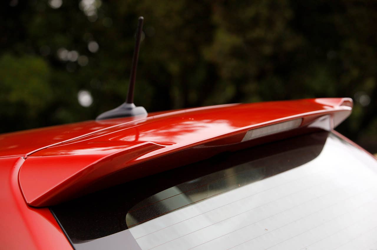 2012 Toyota Prius V rear spoiler