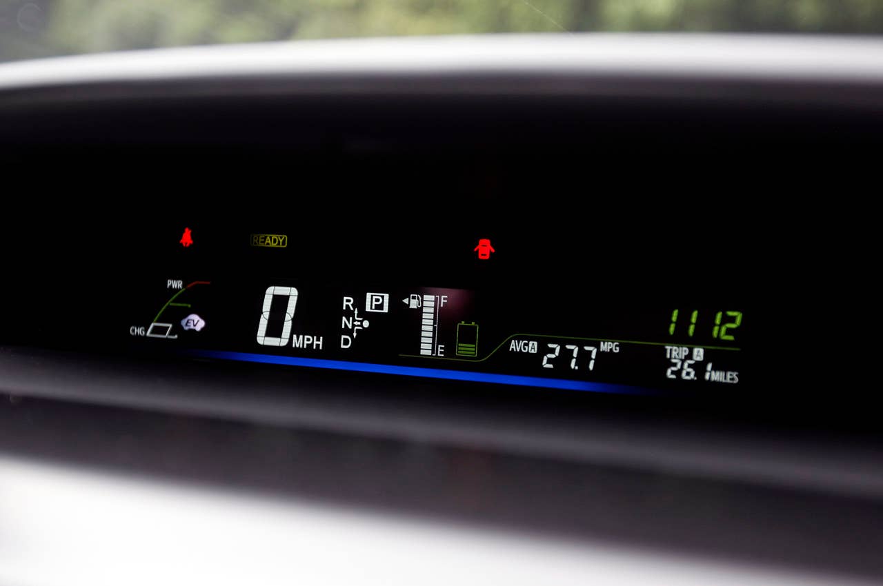 2012 Toyota Prius V gauges