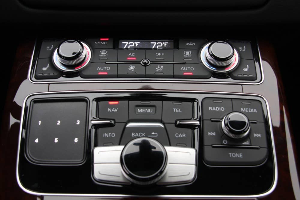 2011 Audi A8 climate controls