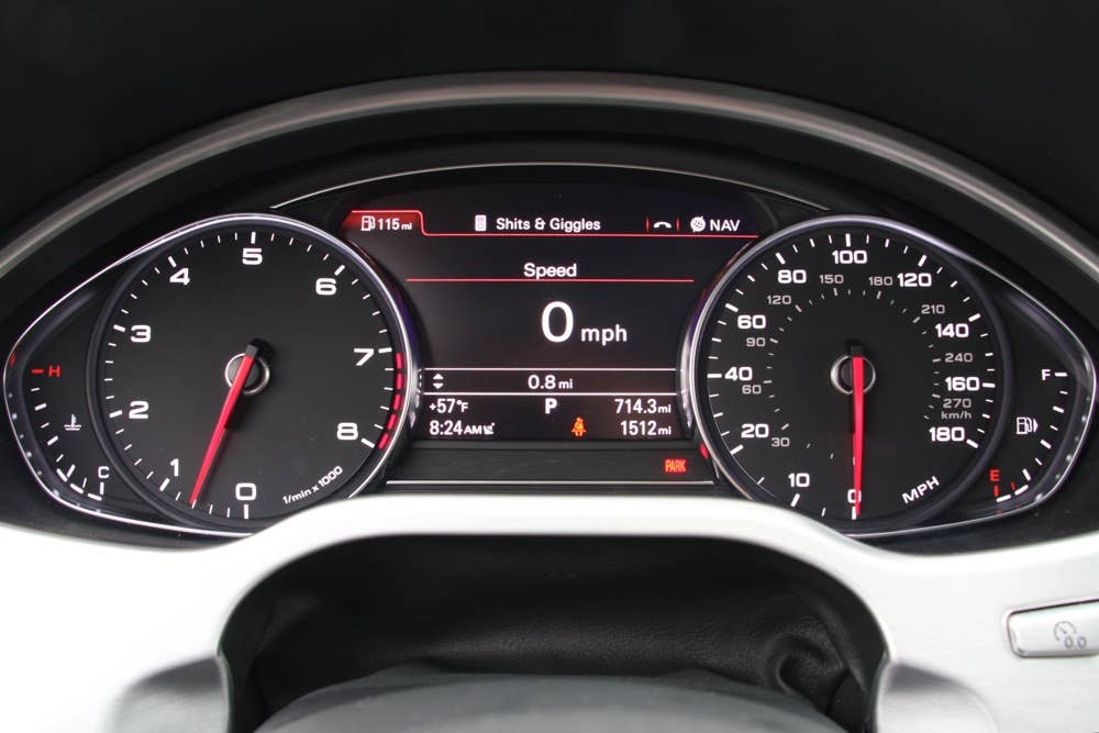 2011 Audi A8 gauges