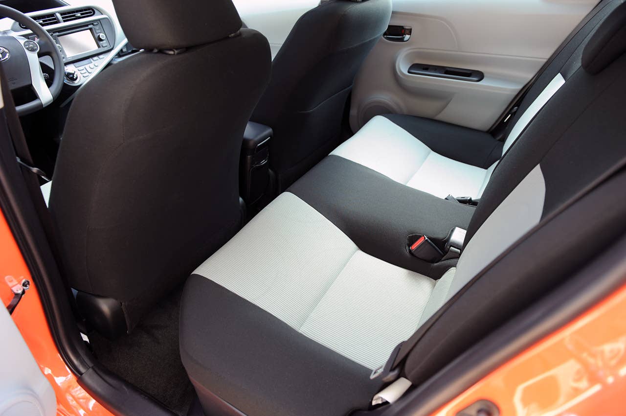 2012 Toyota Prius C rear seats